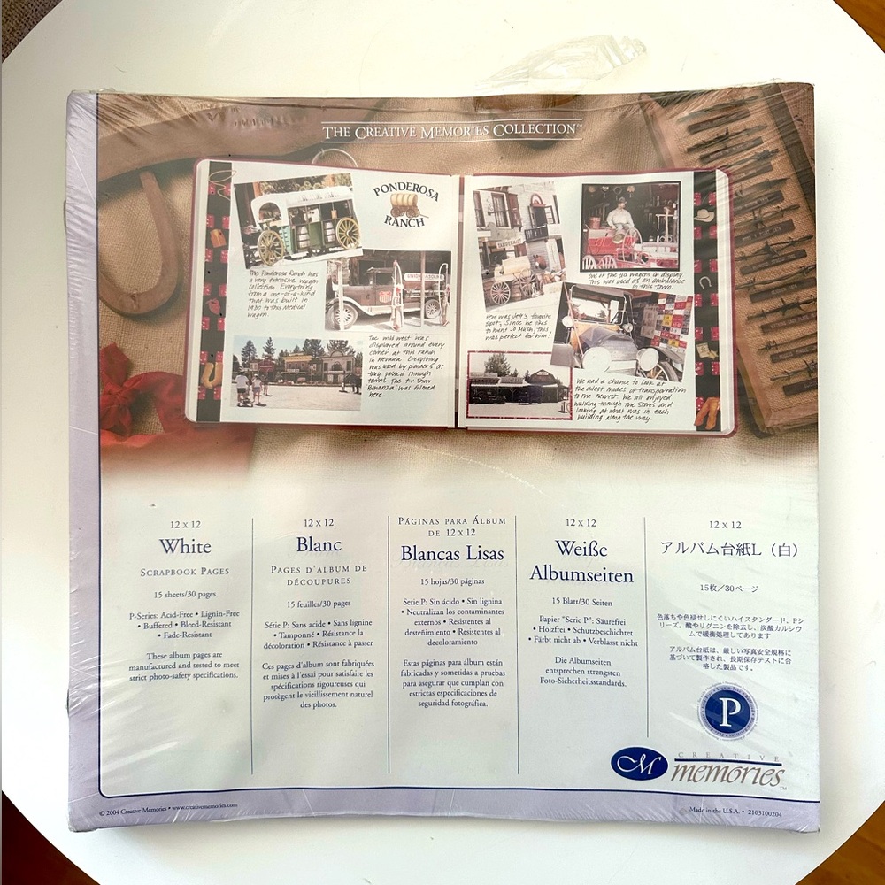 Creative Memories Refill Pages 12 x 12 White